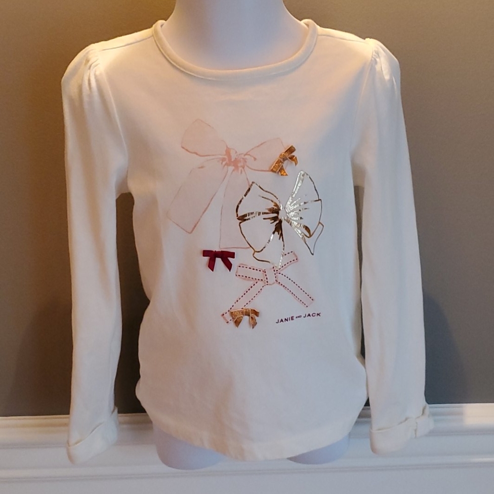 Janie And Jack Long Sleeve Top Size 4t